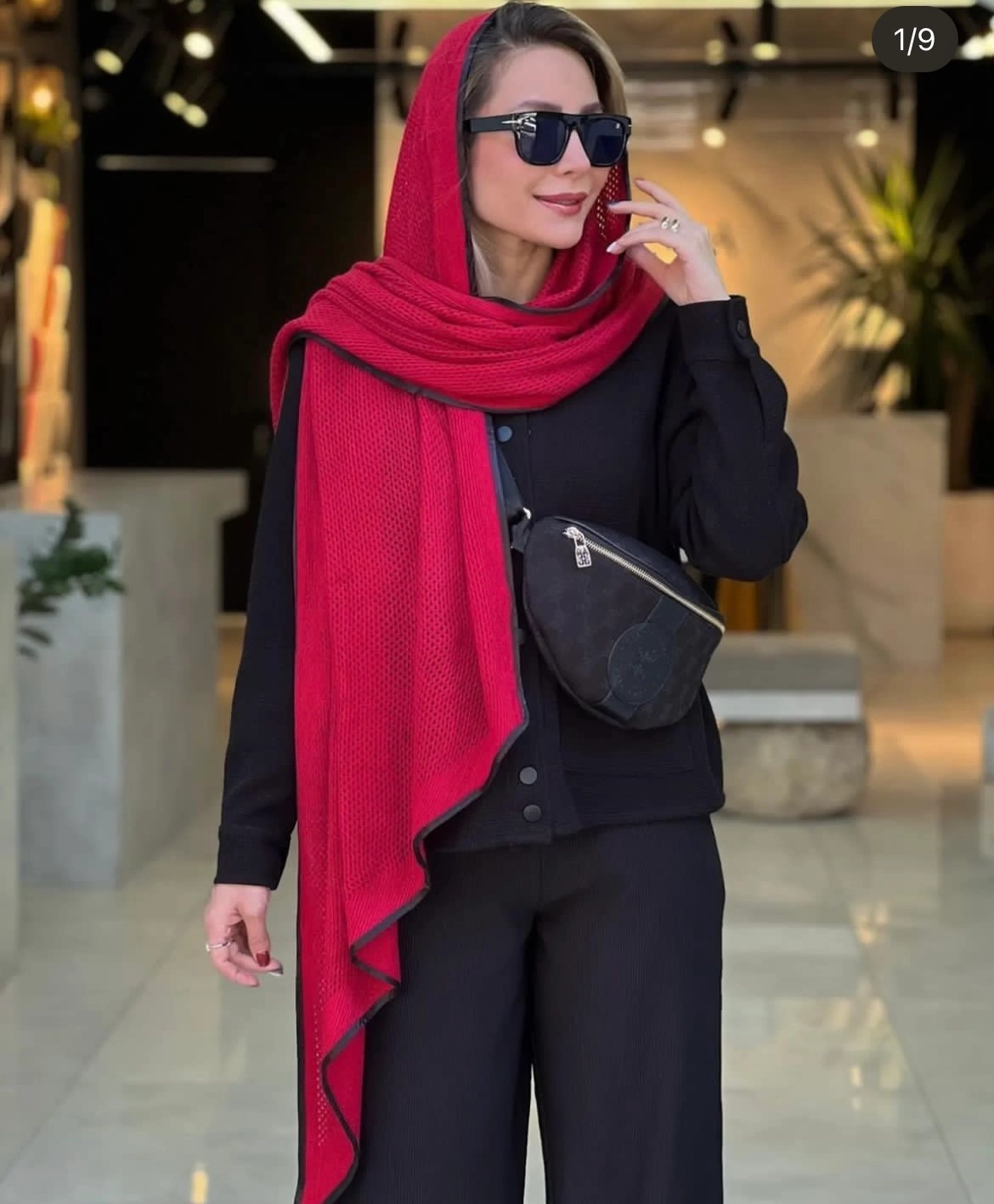 شال بافت مدل ماهی