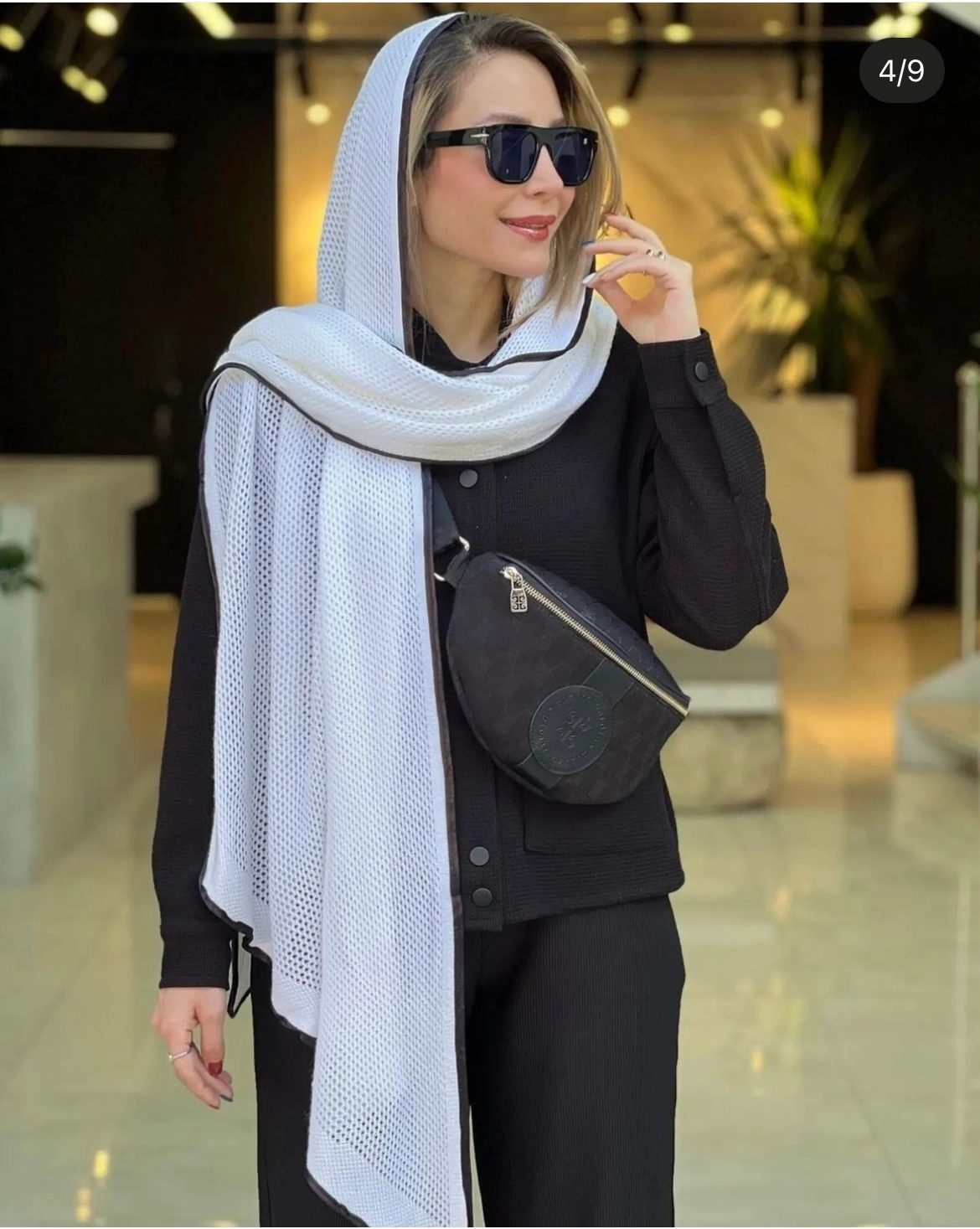 شال بافت مدل ماهی