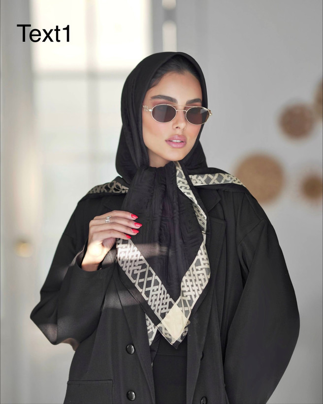 روسری ابریشم ژاکارد طلاکوب