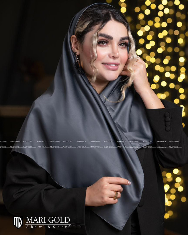 روسری ساتن ساده عمده