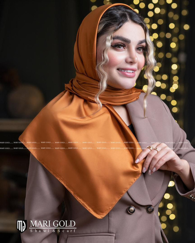 روسری ساتن ساده عمده