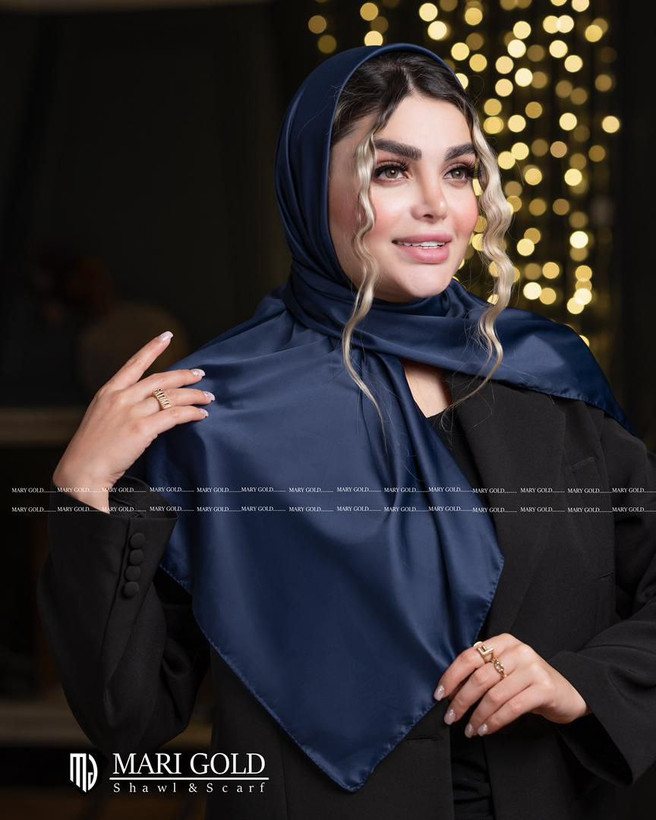 روسری ساتن ساده عمده